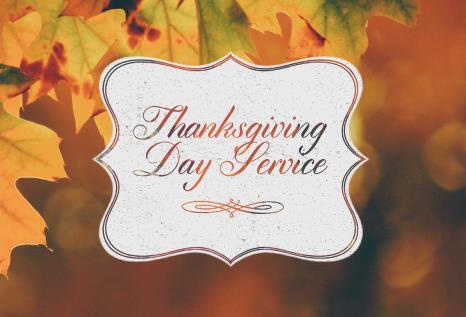 Thanksgiving Day Worship Service
